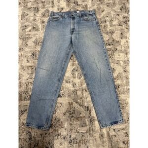 Vintage Levis Jeans Mens 38x34 Blue Denim 550 Relaxed Fit Orange Tab Pants 90s